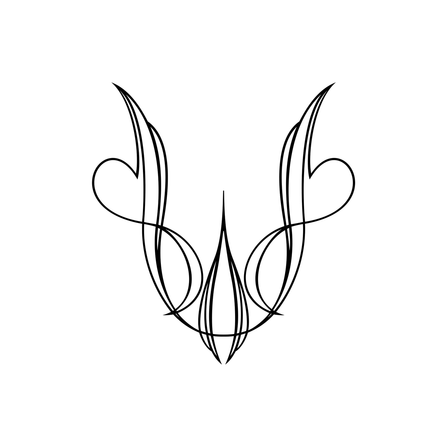 Briskie pinstripe vinyl decal sticker, style 11.