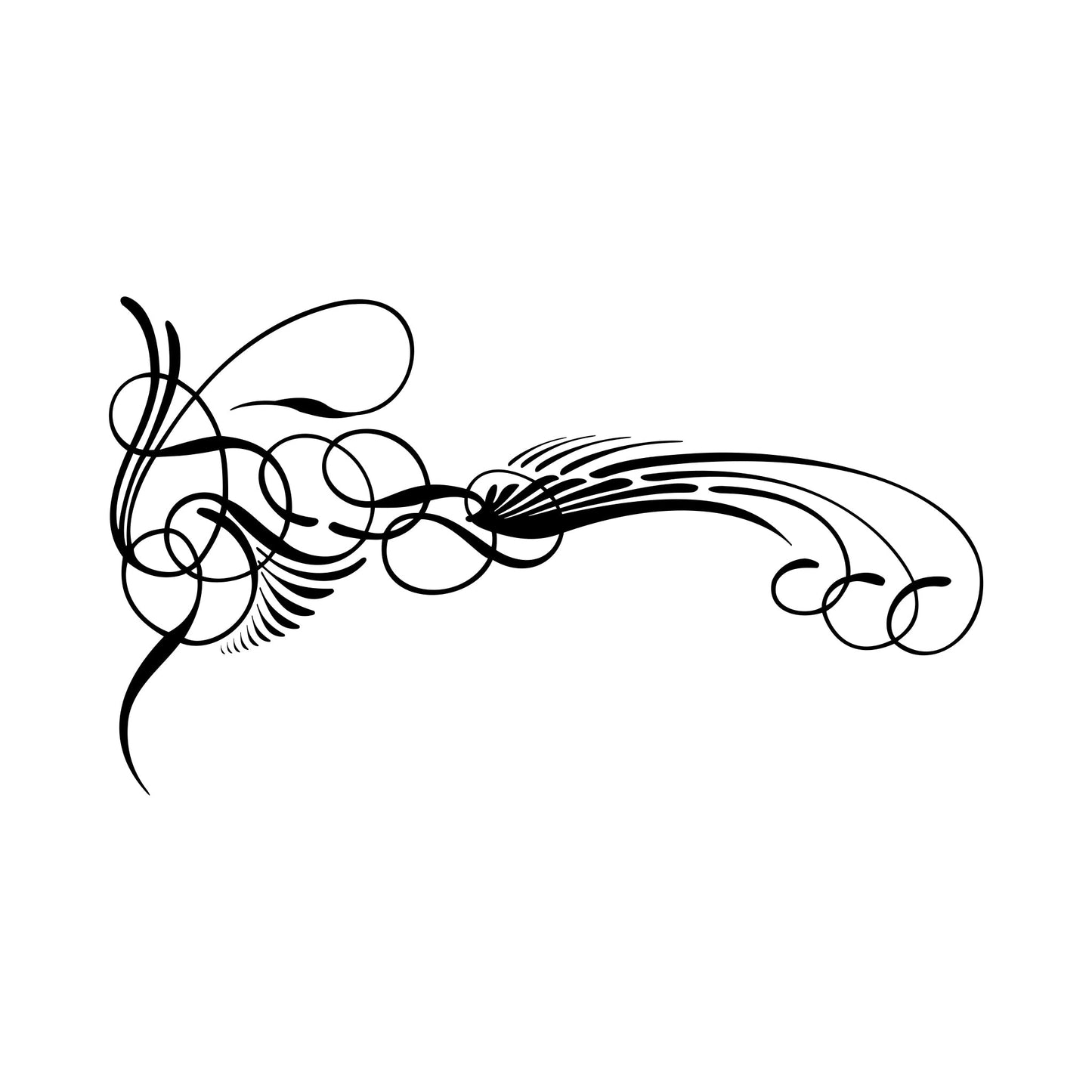 Automotive Kafka S6 pinstripe sticker decal, style 17.