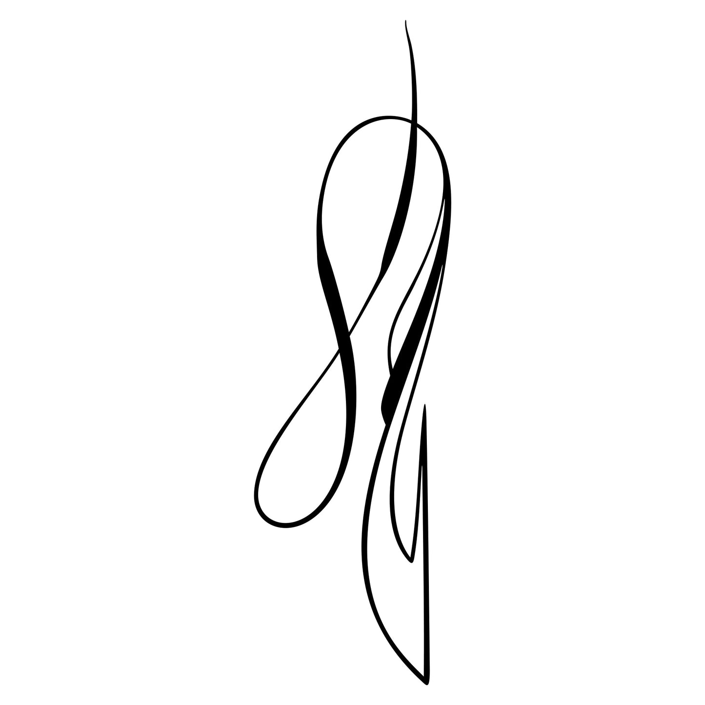 Lindenberger pinstripe vinyl decal, style 21, thin line design.