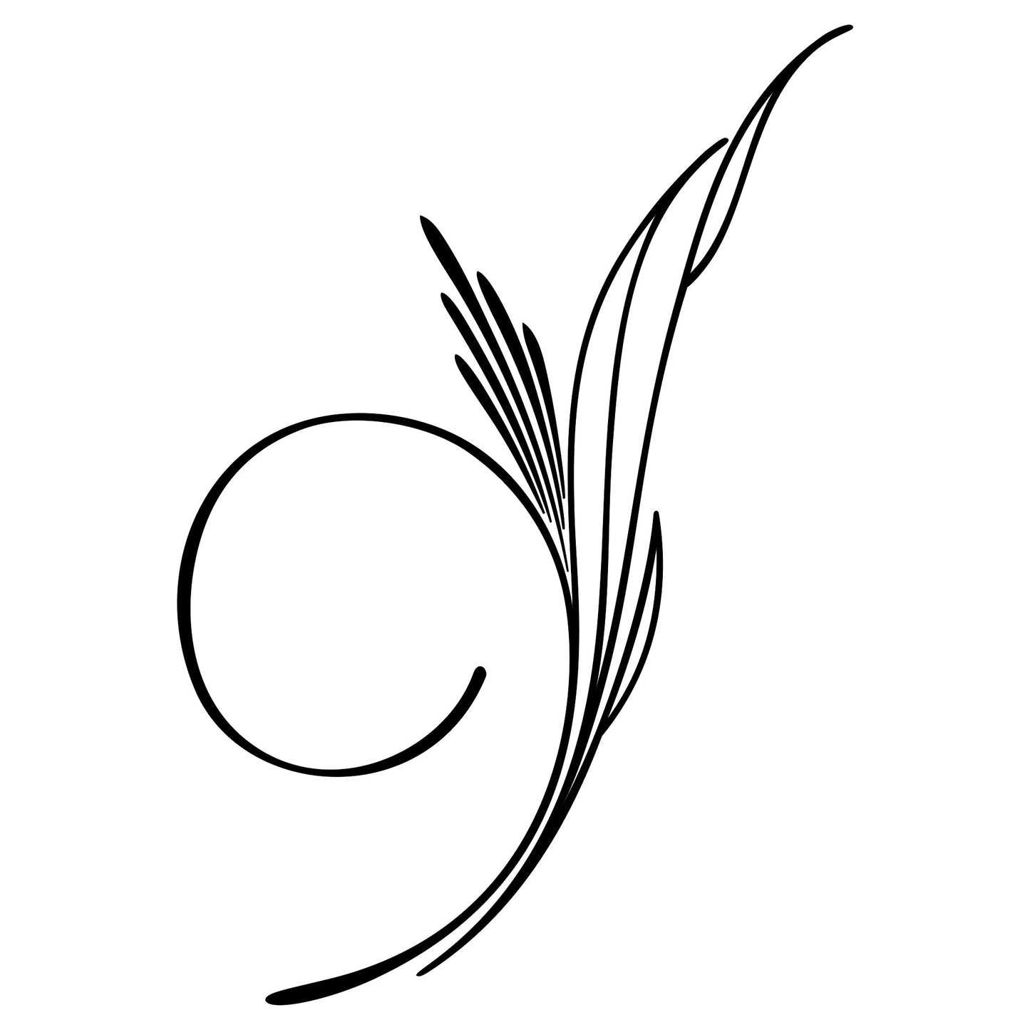 Mowry pinstripe sticker decal, style 13, thin accent line.