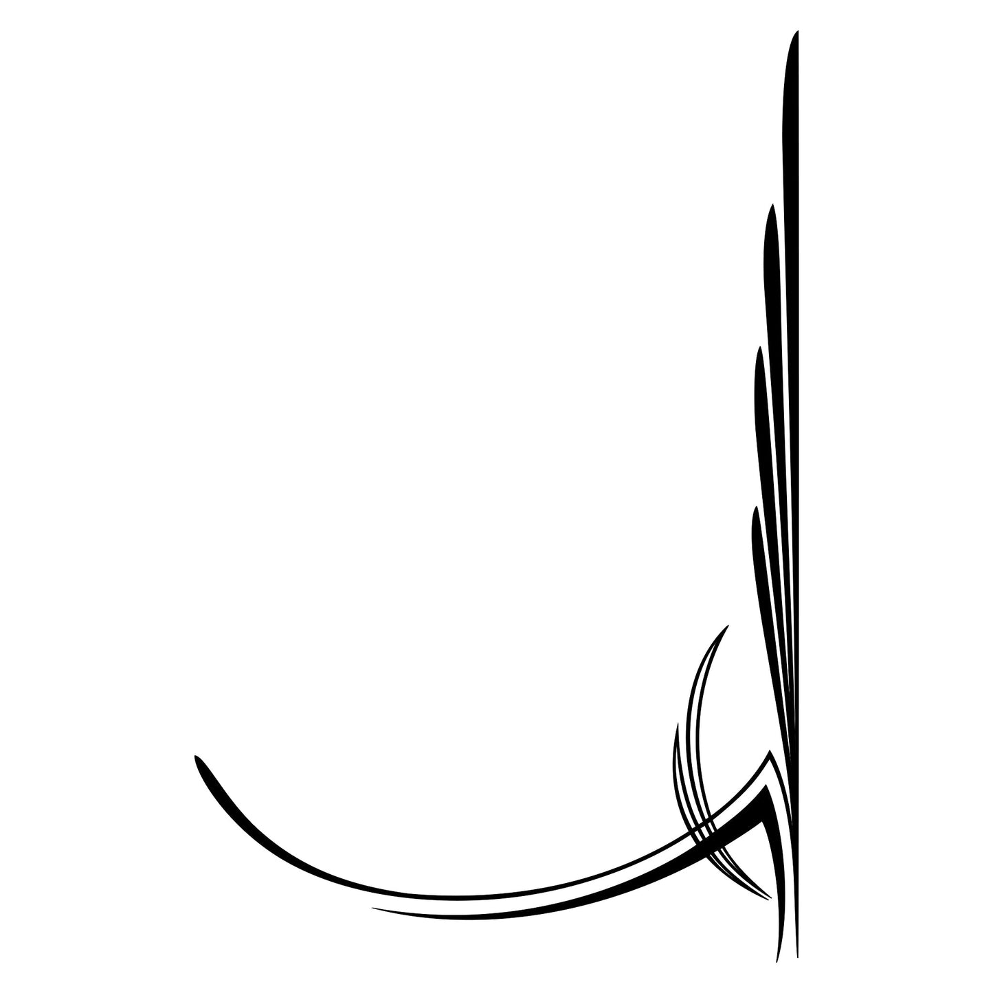 Mowry pinstripe vinyl decal sticker, style 16.