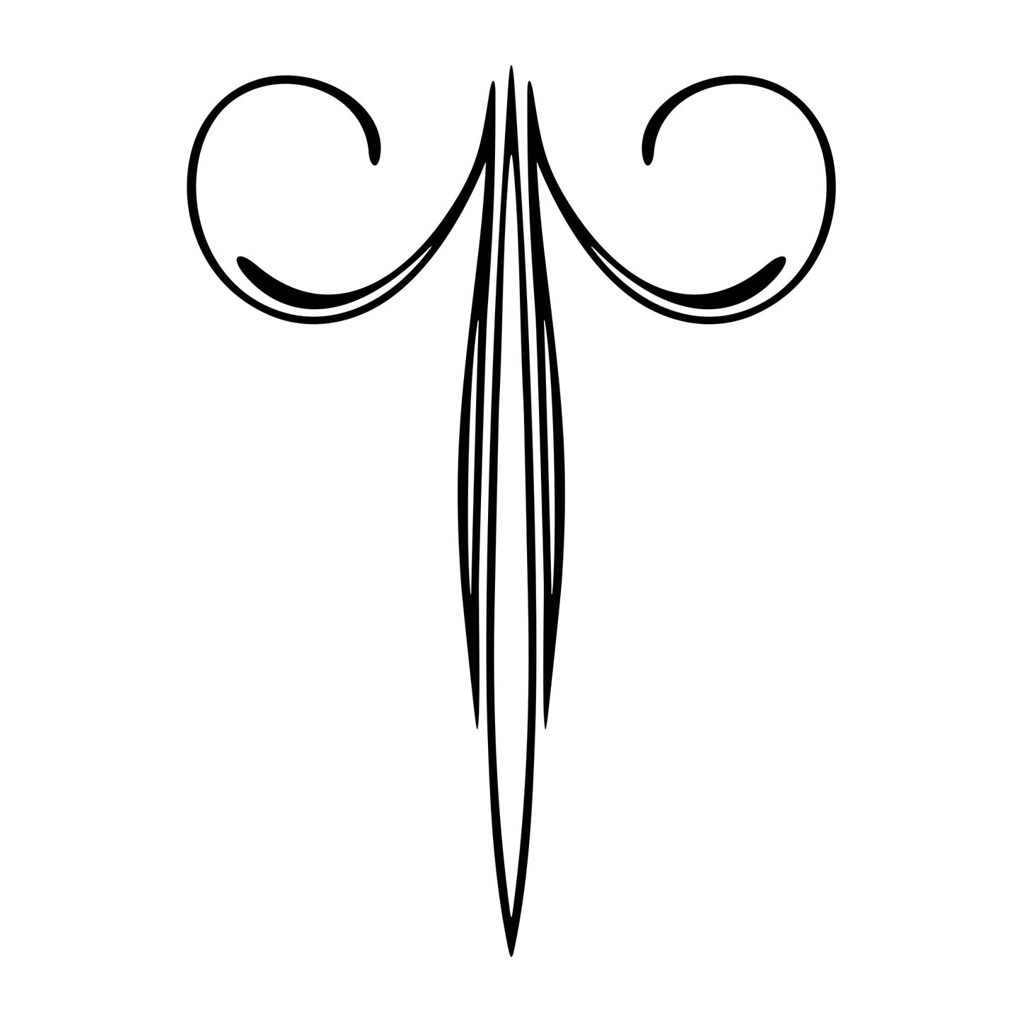 Vickio pinstripe vinyl decal sticker, style 16.