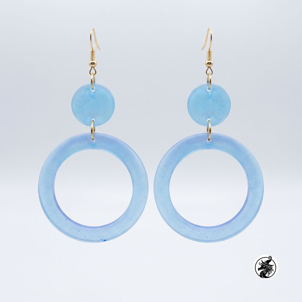 Geometric Hoop Dangle Earrings