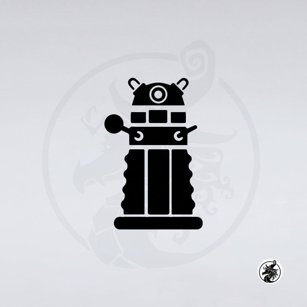 Doctor Who Dalek silhouette alternate design