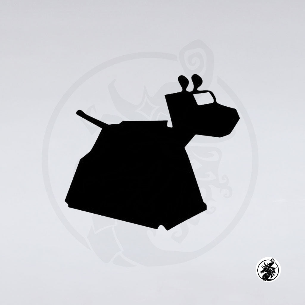 Doctor Who K-9 robot silhouette