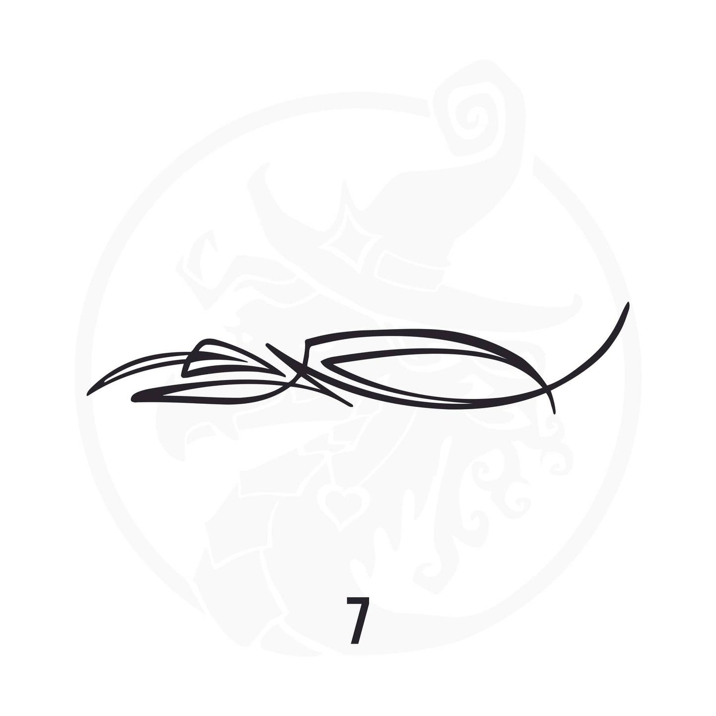 Pinstripe Vinyl Decal Series 106 Style 07, premium high-quality die-cut vinyl decal design #1 for cars, trucks, motorcycles, laptops, and more, sticker