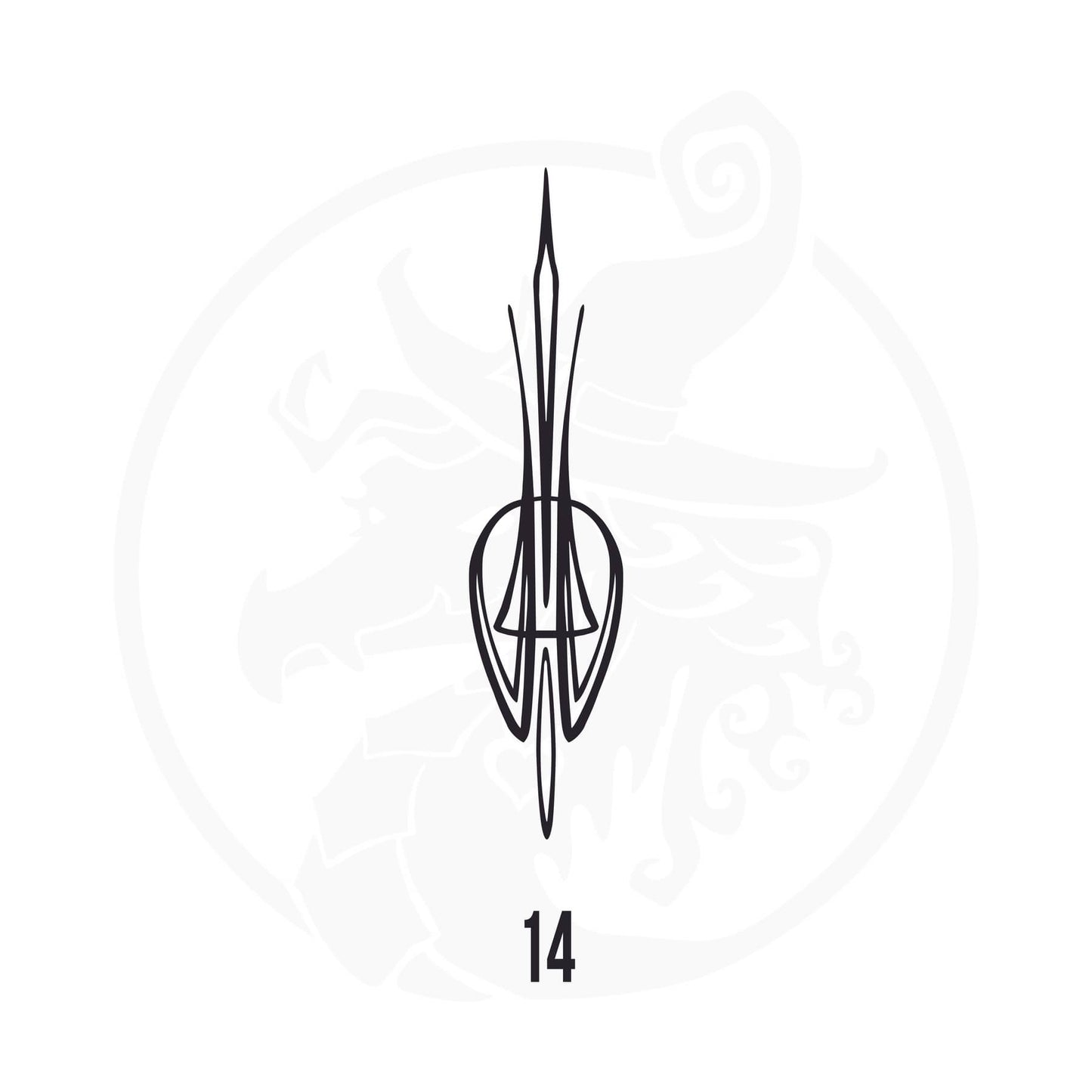 Pinstripe Vinyl Decal Series 106 Style 14, premium high-quality die-cut vinyl decal design #1 for cars, trucks, motorcycles, laptops, and more, sticker