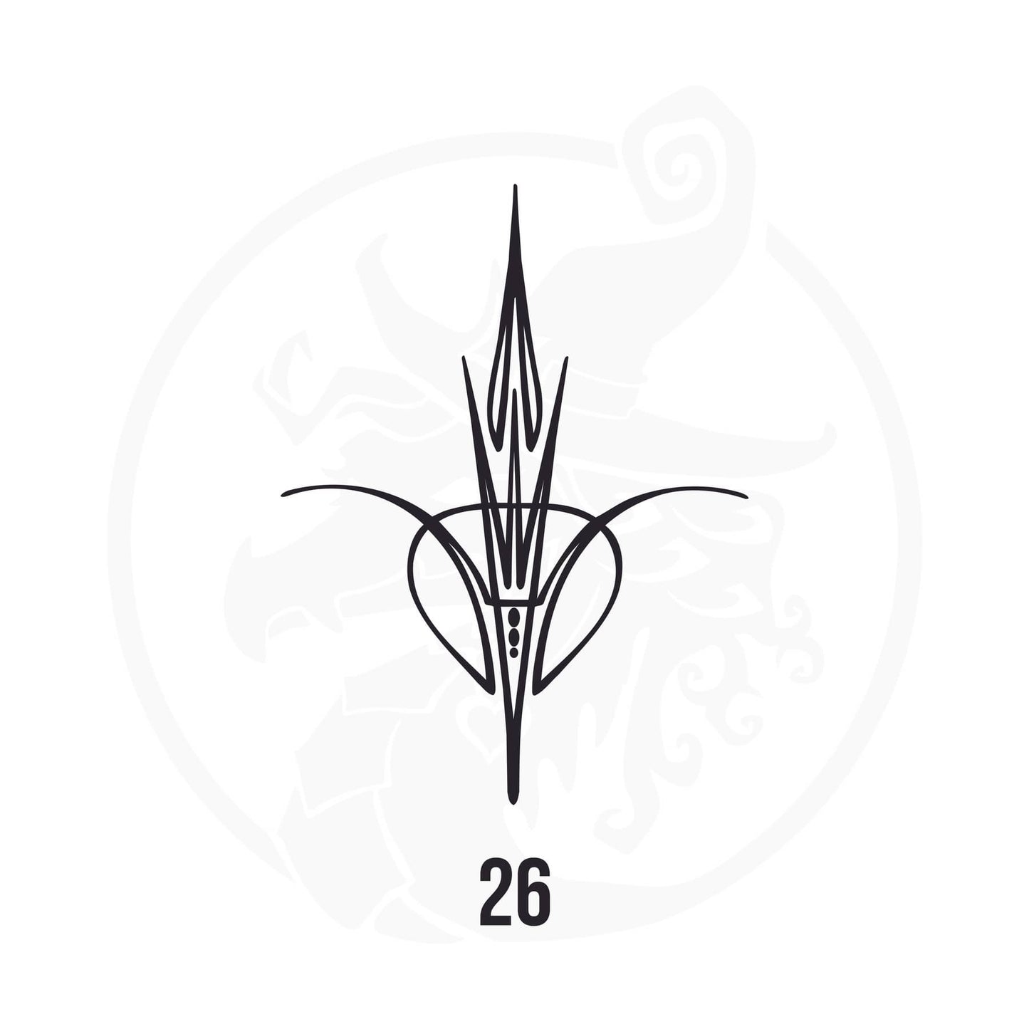 Pinstripe Vinyl Decal Series 106 Style 26, premium high-quality die-cut vinyl decal design #1 for cars, trucks, motorcycles, laptops, and more, sticker