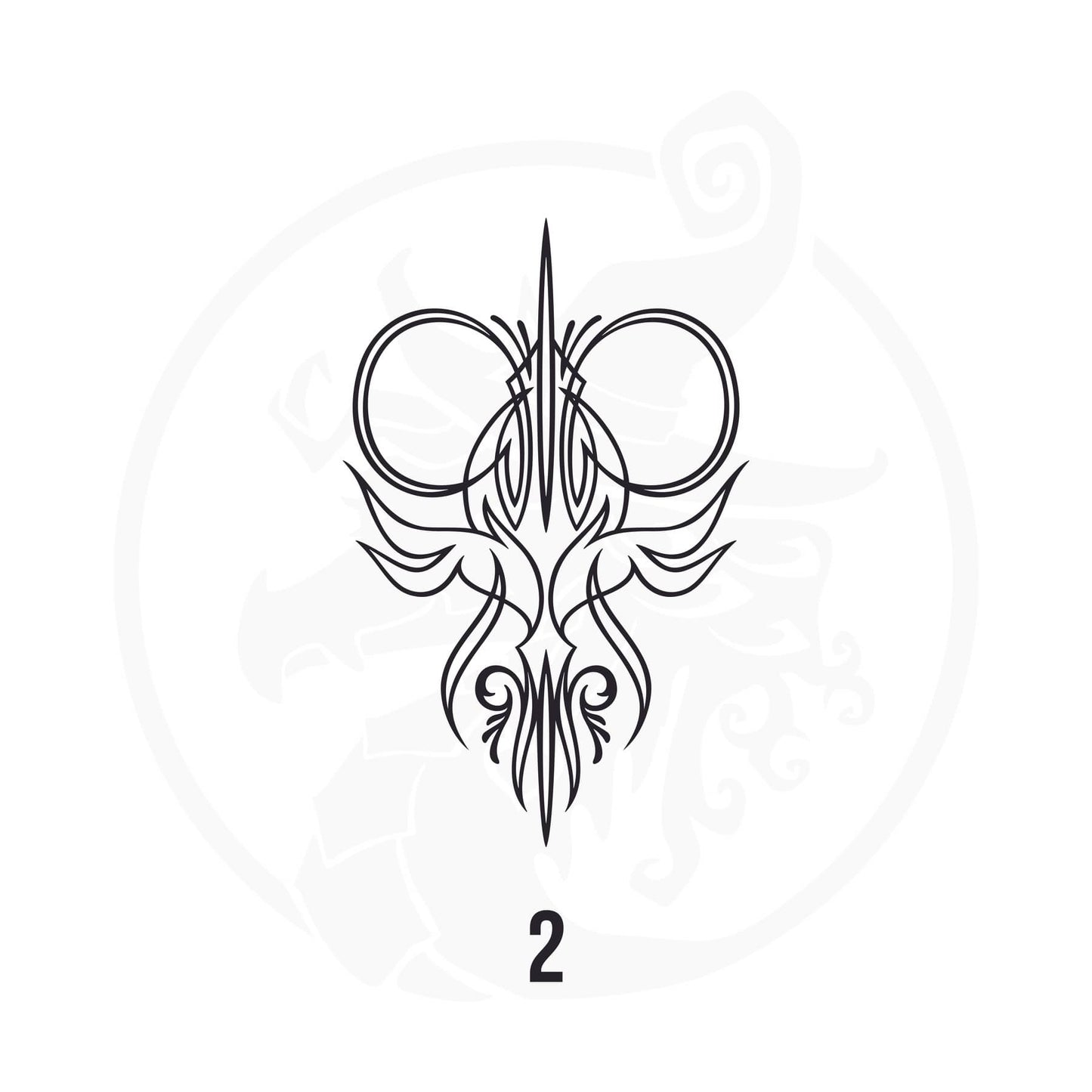 Pinstripe Vinyl Decal Series 107 Style 02, premium high-quality die-cut vinyl decal design #1 for cars, trucks, motorcycles, laptops, and more, sticker