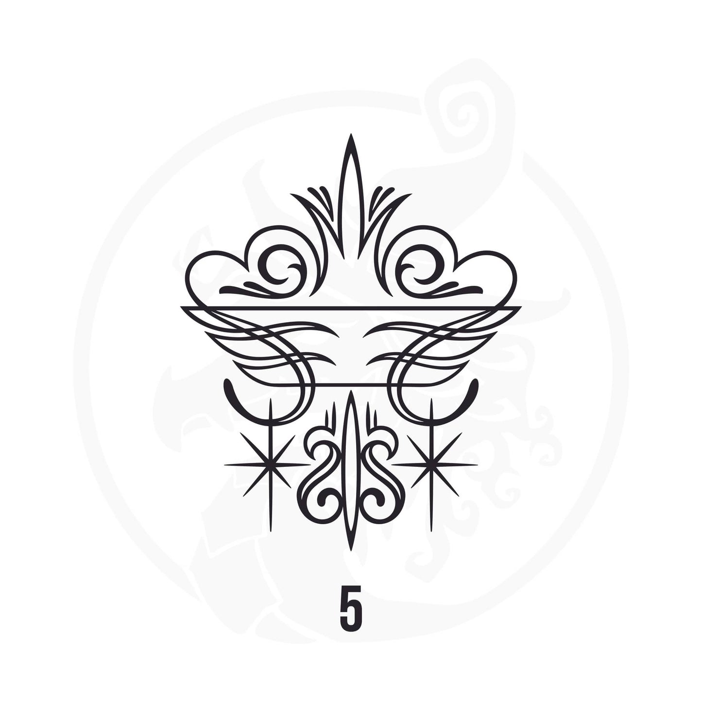 Pinstripe Vinyl Decal Series 107 Style 05, premium high-quality die-cut vinyl decal design #1 for cars, trucks, motorcycles, laptops, and more, sticker