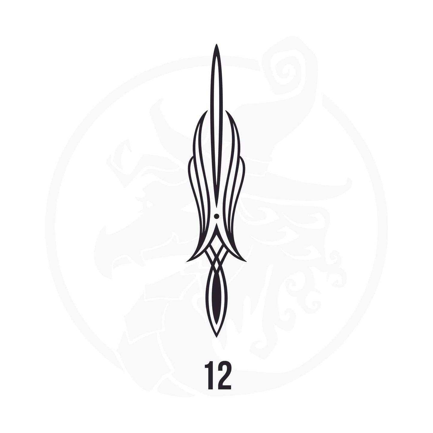 Pinstripe Vinyl Decal Series 107 Style 12, premium high-quality die-cut vinyl decal design #1 for cars, trucks, motorcycles, laptops, and more, sticker