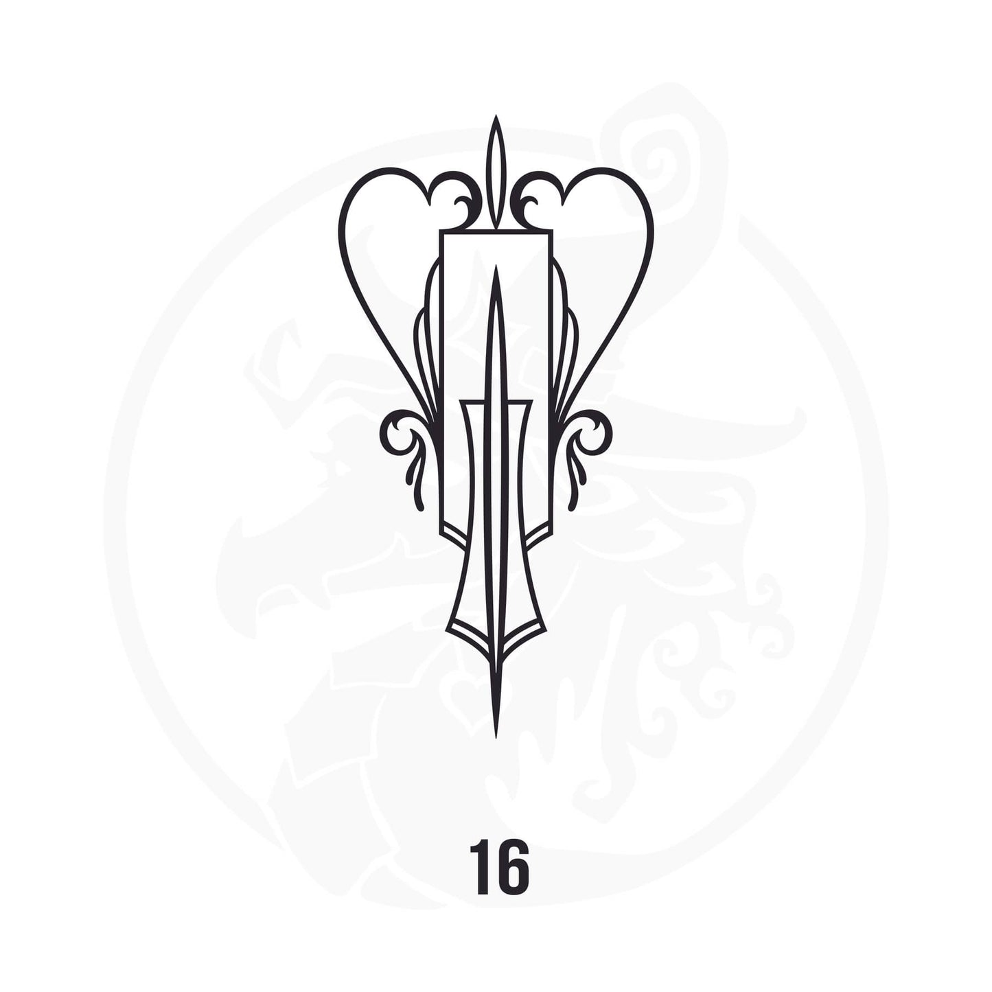 Pinstripe Vinyl Decal Series 107 Style 16, premium high-quality die-cut vinyl decal design #1 for cars, trucks, motorcycles, laptops, and more, sticker