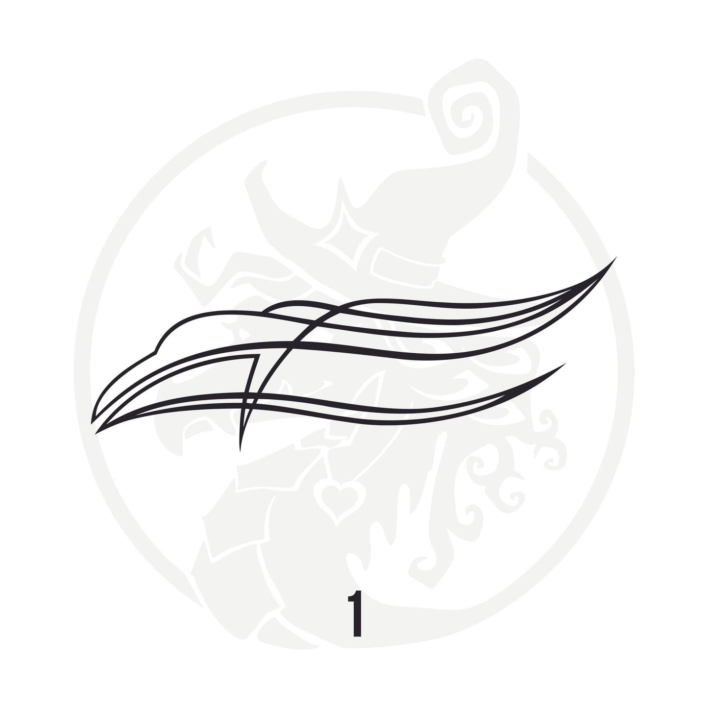 Pinstripe Vinyl Decal Series 110 Style 01, premium high-quality die-cut vinyl decal design #1 for cars, trucks, motorcycles, laptops, and more, sticker