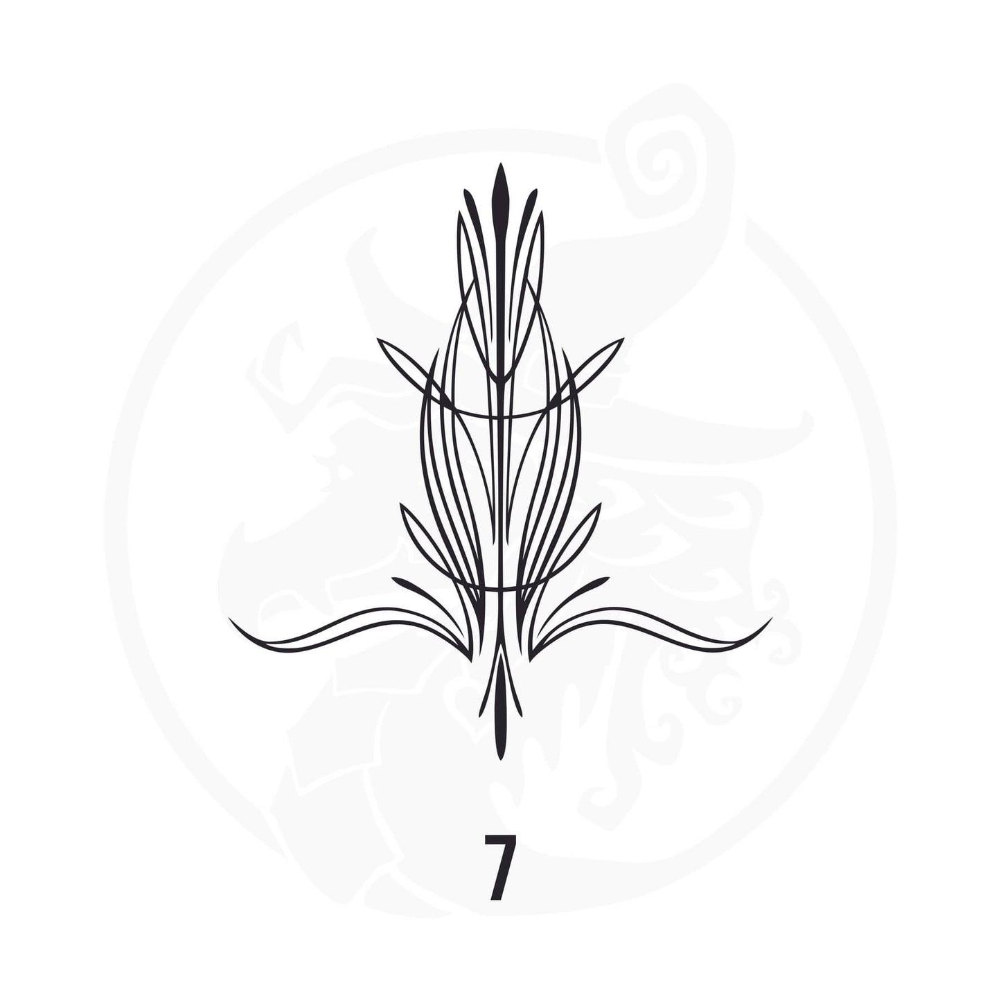 Pinstripe Vinyl Decal Series 110 Style 07, premium high-quality die-cut vinyl decal design #1 for cars, trucks, motorcycles, laptops, and more, sticker