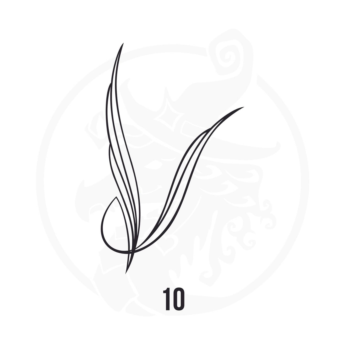 Pinstripe Vinyl Decal Series 110 Style 10, premium high-quality die-cut vinyl decal design #1 for cars, trucks, motorcycles, laptops, and more, sticker