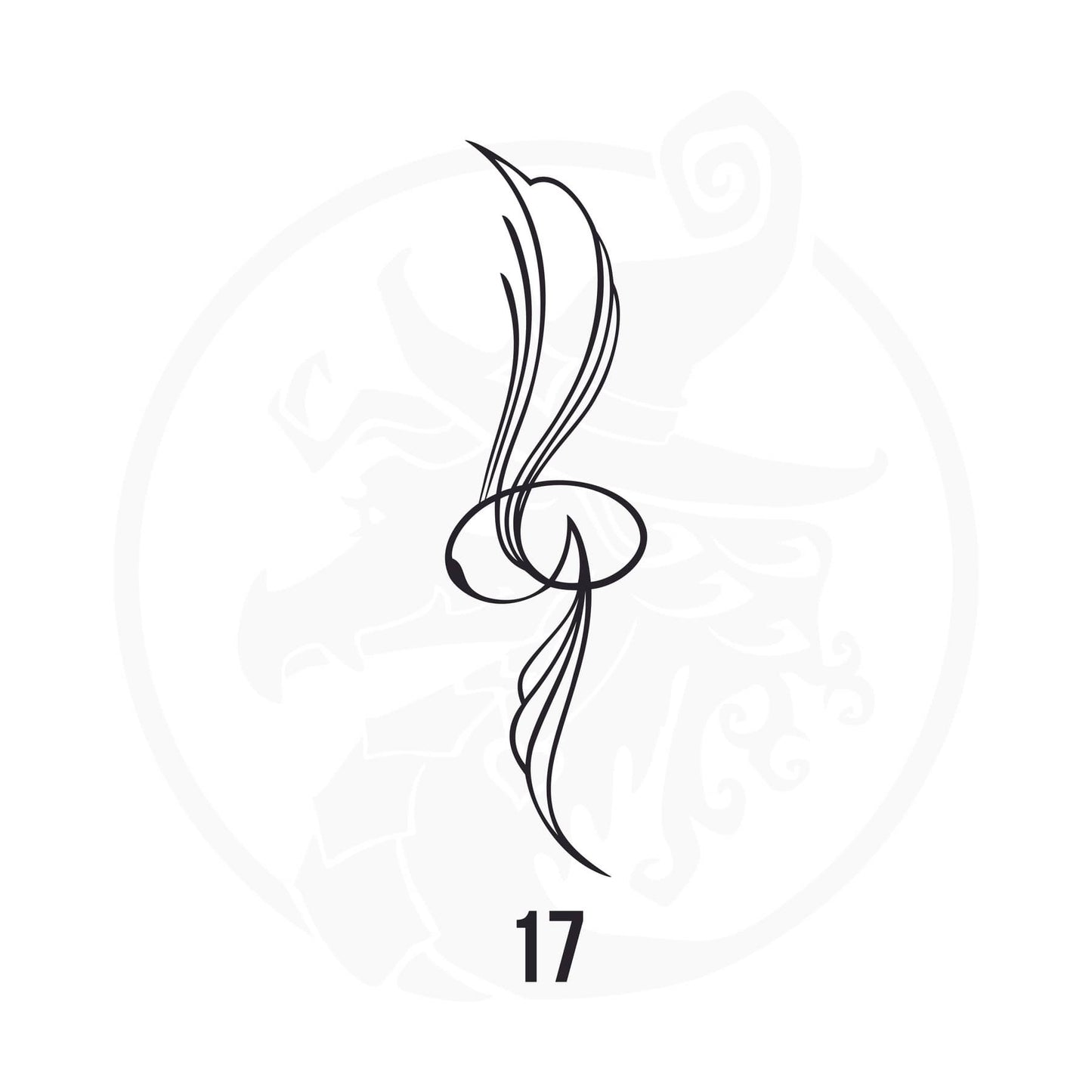 Pinstripe Vinyl Decal Series 110 Style 17, premium high-quality die-cut vinyl decal design #1 for cars, trucks, motorcycles, laptops, and more, sticker