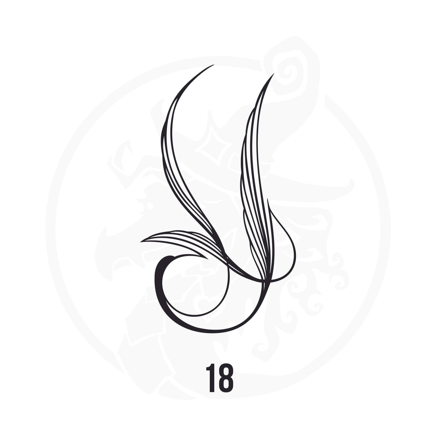 Pinstripe Vinyl Decal Series 110 Style 18, premium high-quality die-cut vinyl decal design #1 for cars, trucks, motorcycles, laptops, and more, sticker