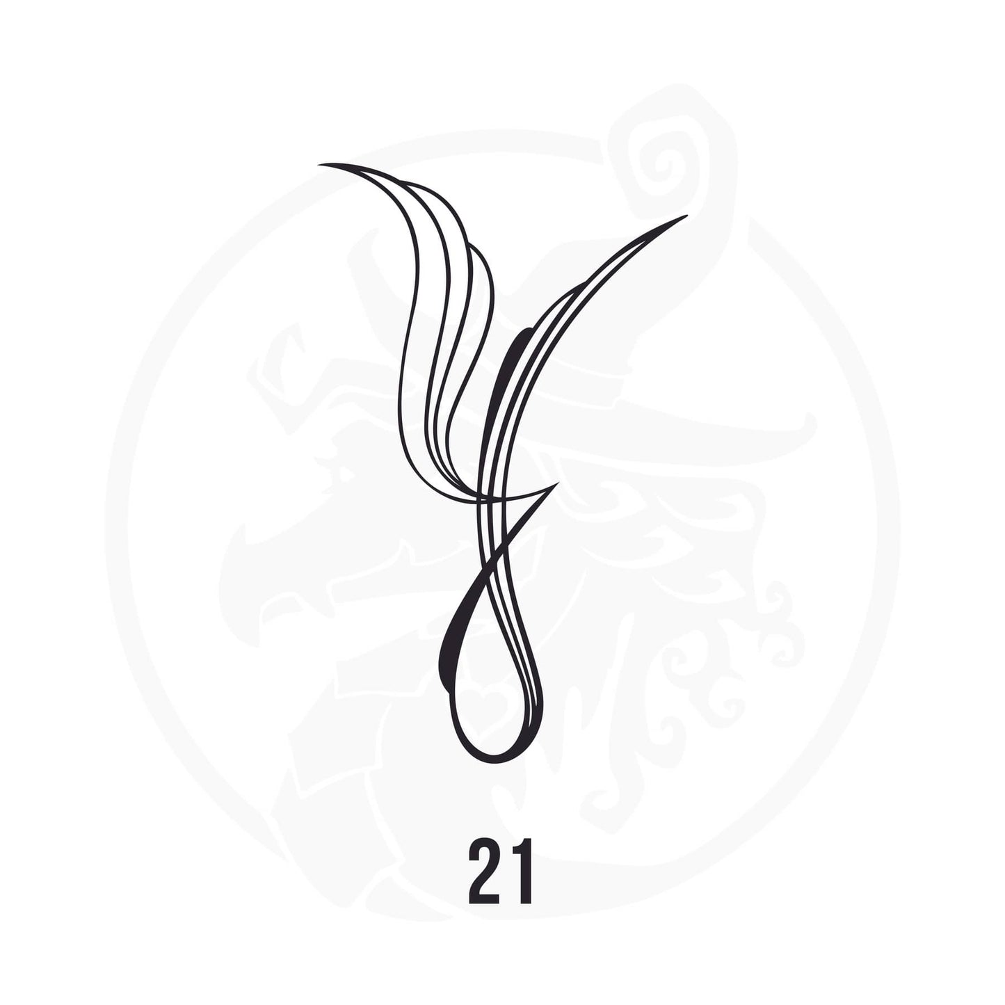 Pinstripe Vinyl Decal Series 110 Style 21, premium high-quality die-cut vinyl decal design #1 for cars, trucks, motorcycles, laptops, and more, sticker