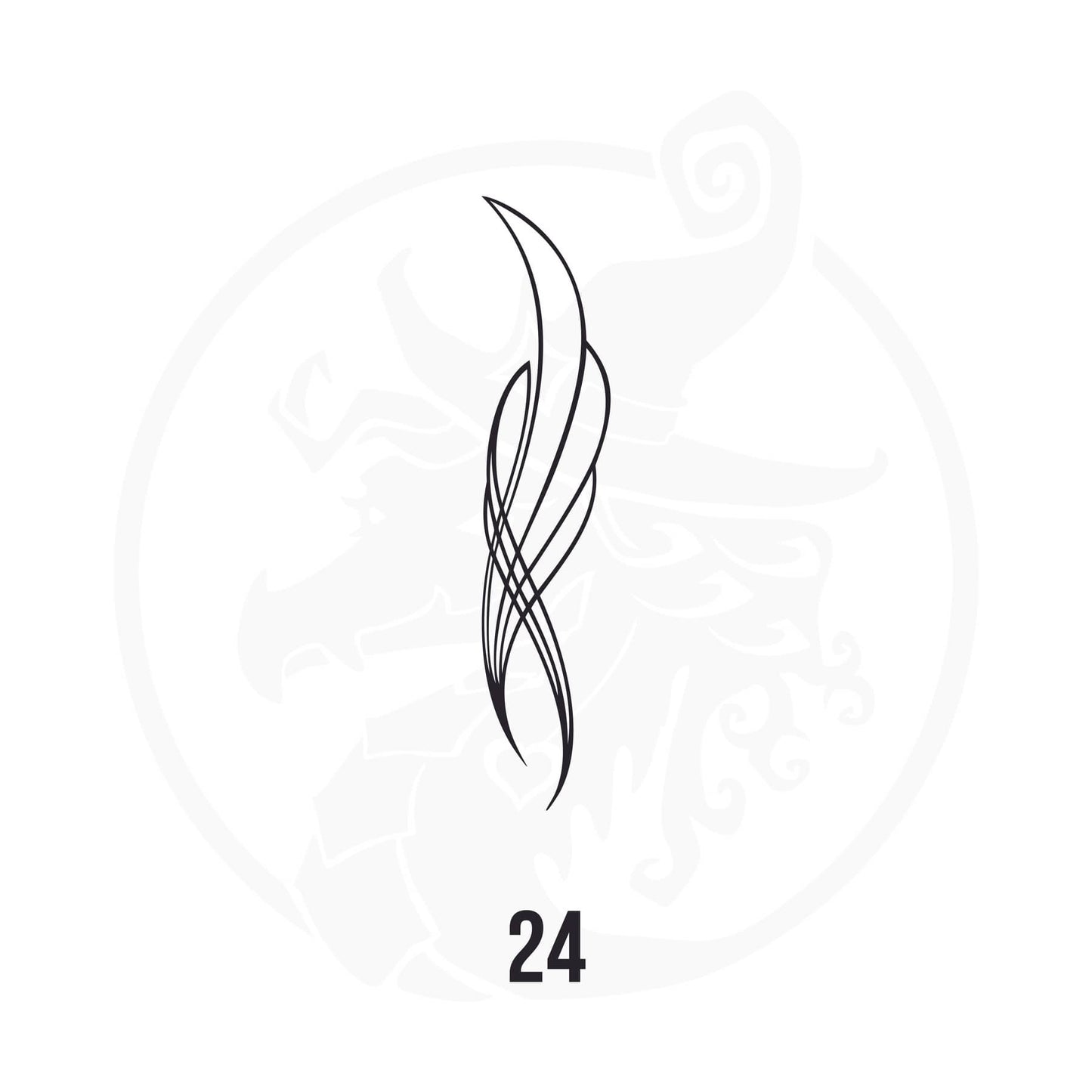 Pinstripe Vinyl Decal Series 110 Style 24, premium high-quality die-cut vinyl decal design #1 for cars, trucks, motorcycles, laptops, and more, sticker