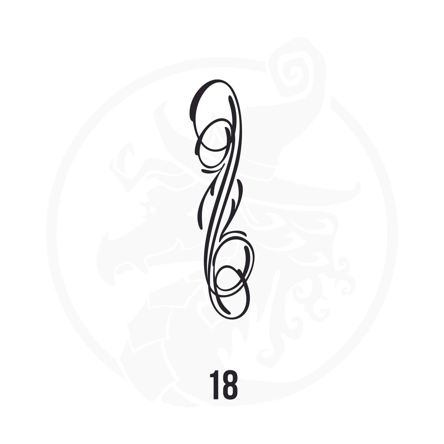 Pinstripe Vinyl Decal Series 111 Style 18, premium high-quality die-cut vinyl decal design #1 for cars, trucks, motorcycles, laptops, and more, sticker