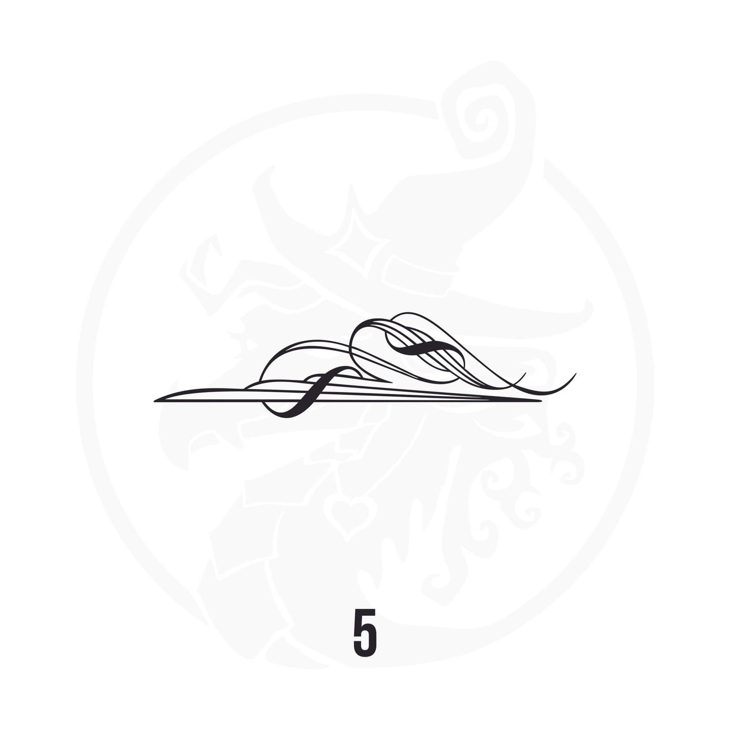 Pinstripe Vinyl Decal Series 112 Style 05, premium high-quality die-cut vinyl decal design #1 for cars, trucks, motorcycles, laptops, and more, sticker