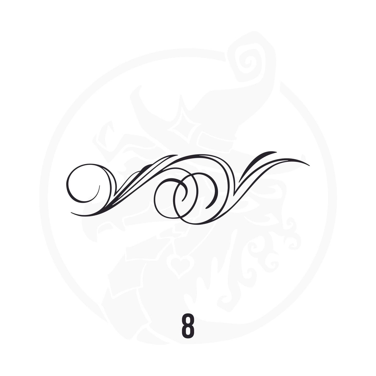 Pinstripe Vinyl Decal Series 112 Style 08, premium high-quality die-cut vinyl decal design #1 for cars, trucks, motorcycles, laptops, and more, sticker