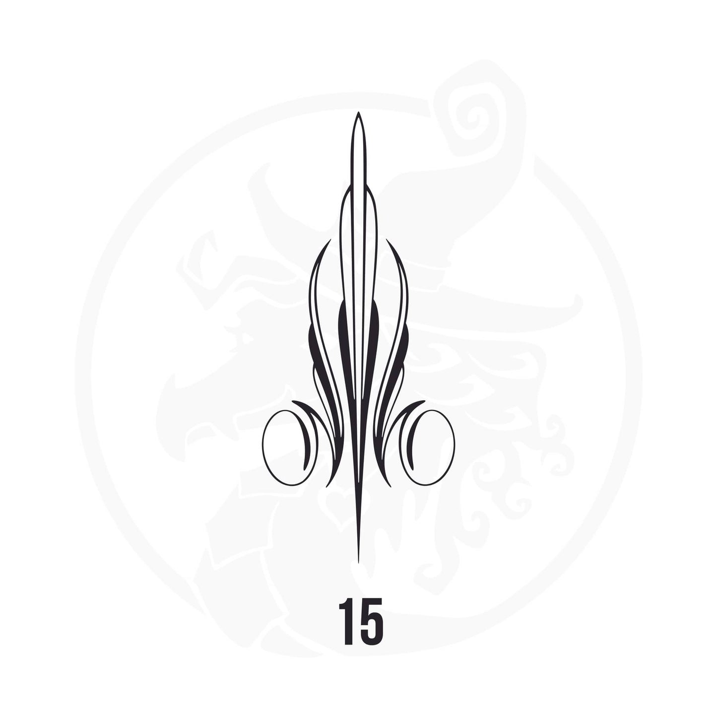 Pinstripe Vinyl Decal Series 112 Style 15, premium high-quality die-cut vinyl decal design #1 for cars, trucks, motorcycles, laptops, and more, sticker