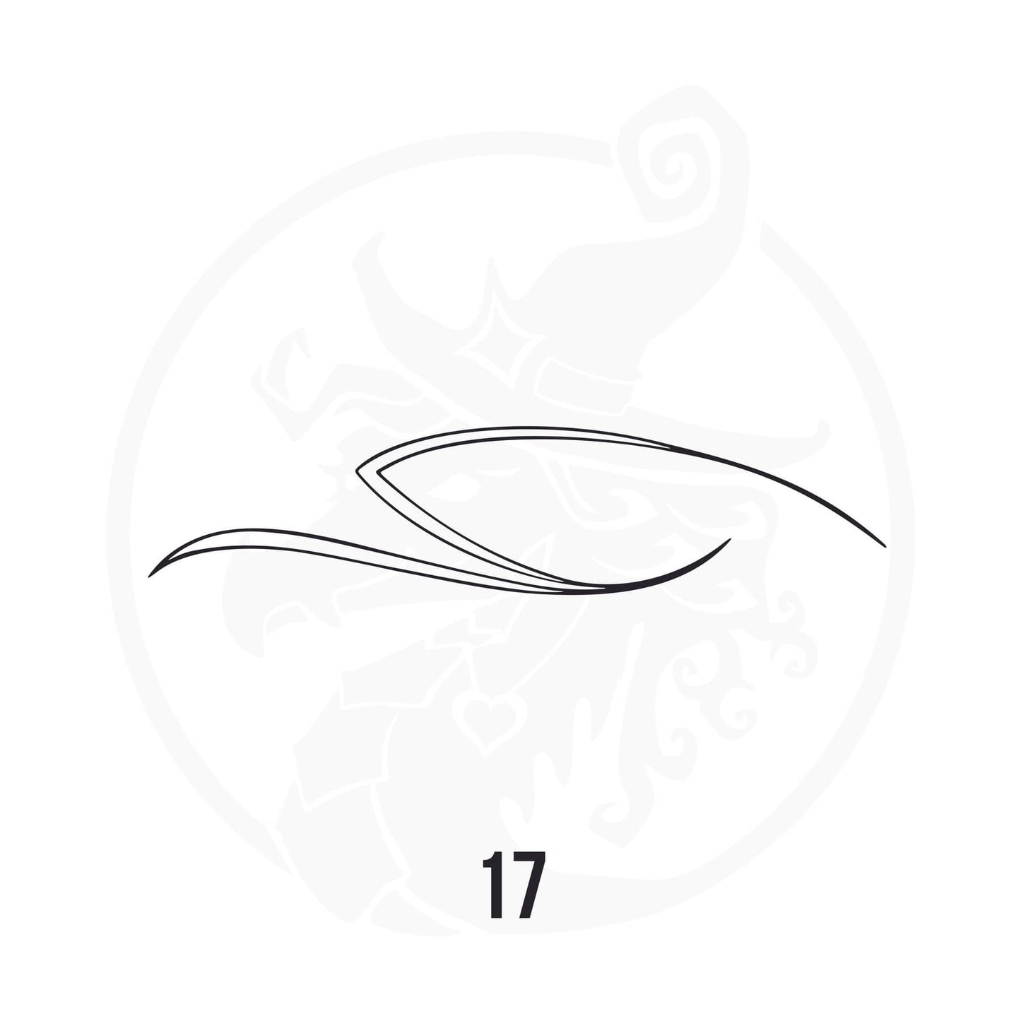 Pinstripe Vinyl Decal Series 112 Style 17, premium high-quality die-cut vinyl decal design #1 for cars, trucks, motorcycles, laptops, and more, sticker