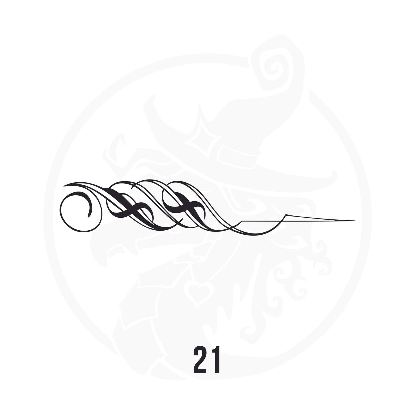 Pinstripe Vinyl Decal Series 112 Style 21, premium high-quality die-cut vinyl decal design #1 for cars, trucks, motorcycles, laptops, and more, sticker