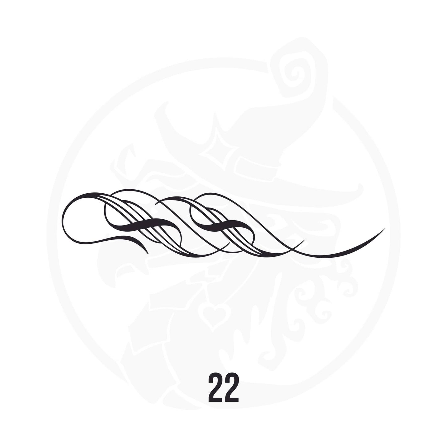 Pinstripe Vinyl Decal Series 112 Style 22, premium high-quality die-cut vinyl decal design #1 for cars, trucks, motorcycles, laptops, and more, sticker