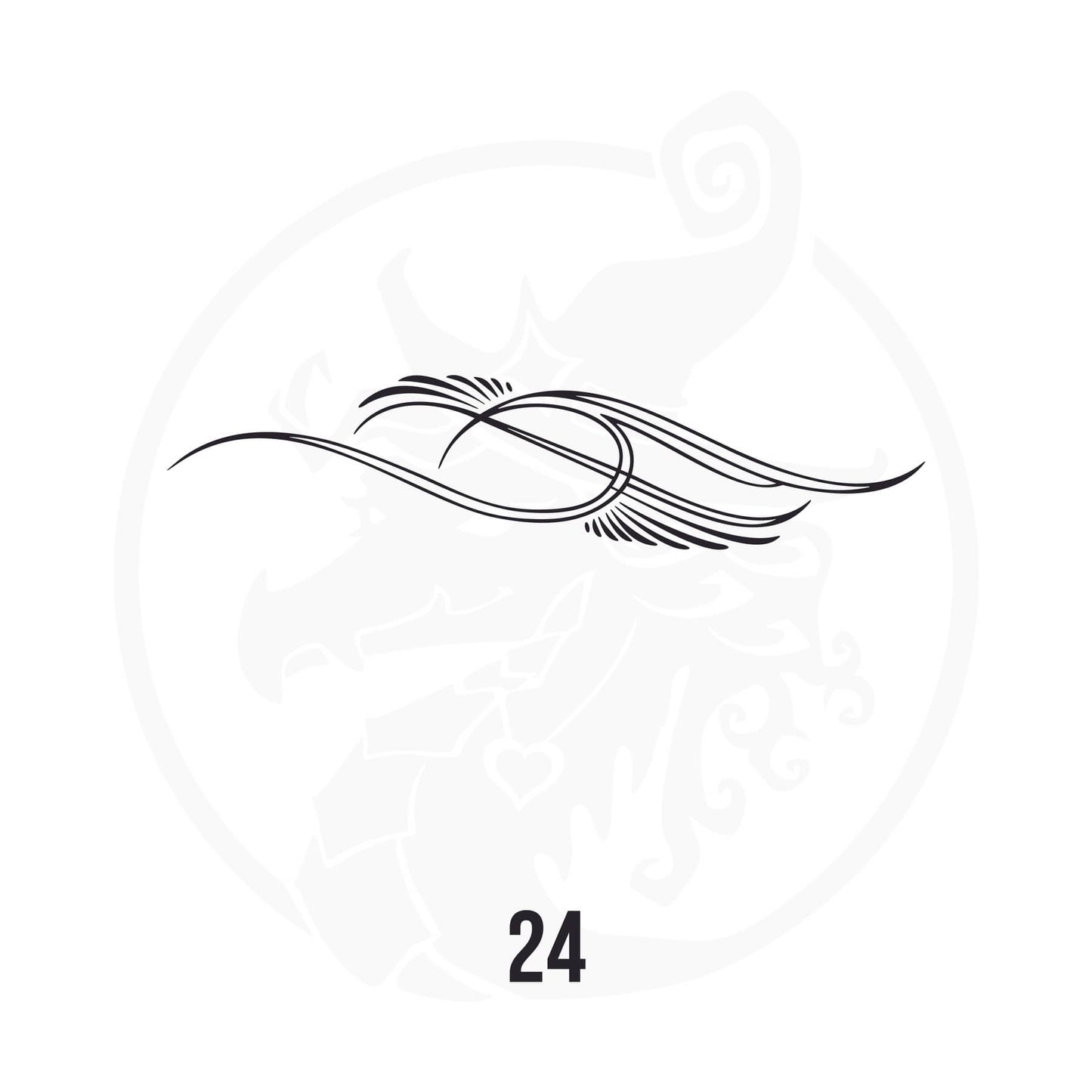 Pinstripe Vinyl Decal Series 112 Style 24, premium high-quality die-cut vinyl decal design #1 for cars, trucks, motorcycles, laptops, and more, sticker