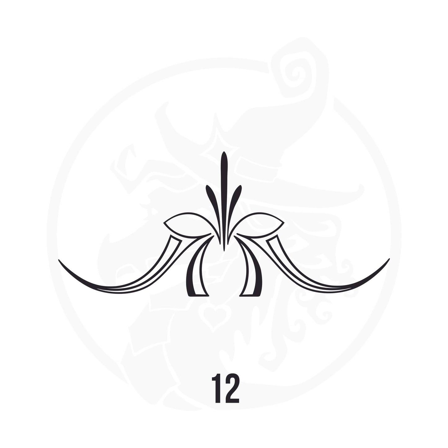 Pinstripe Vinyl Decal Series 113 Style 12, premium high-quality die-cut vinyl decal design #1 for cars, trucks, motorcycles, laptops, and more, sticker