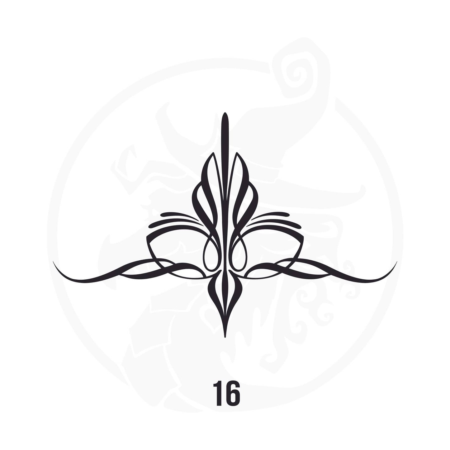 Pinstripe Vinyl Decal Series 113 Style 16, premium high-quality die-cut vinyl decal design #1 for cars, trucks, motorcycles, laptops, and more, sticker