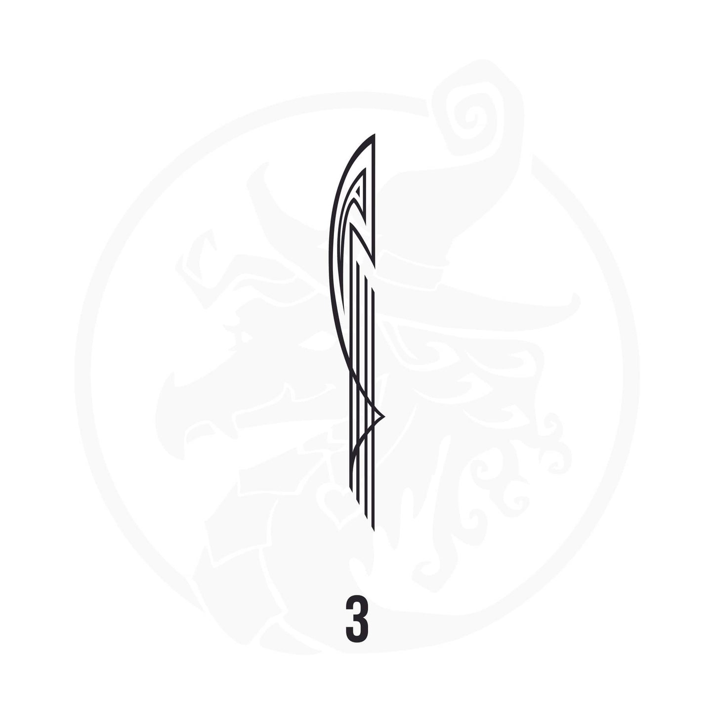 Pinstripe Vinyl Decal Series 114 Style 03, premium high-quality die-cut vinyl decal design #1 for cars, trucks, motorcycles, laptops, and more, sticker