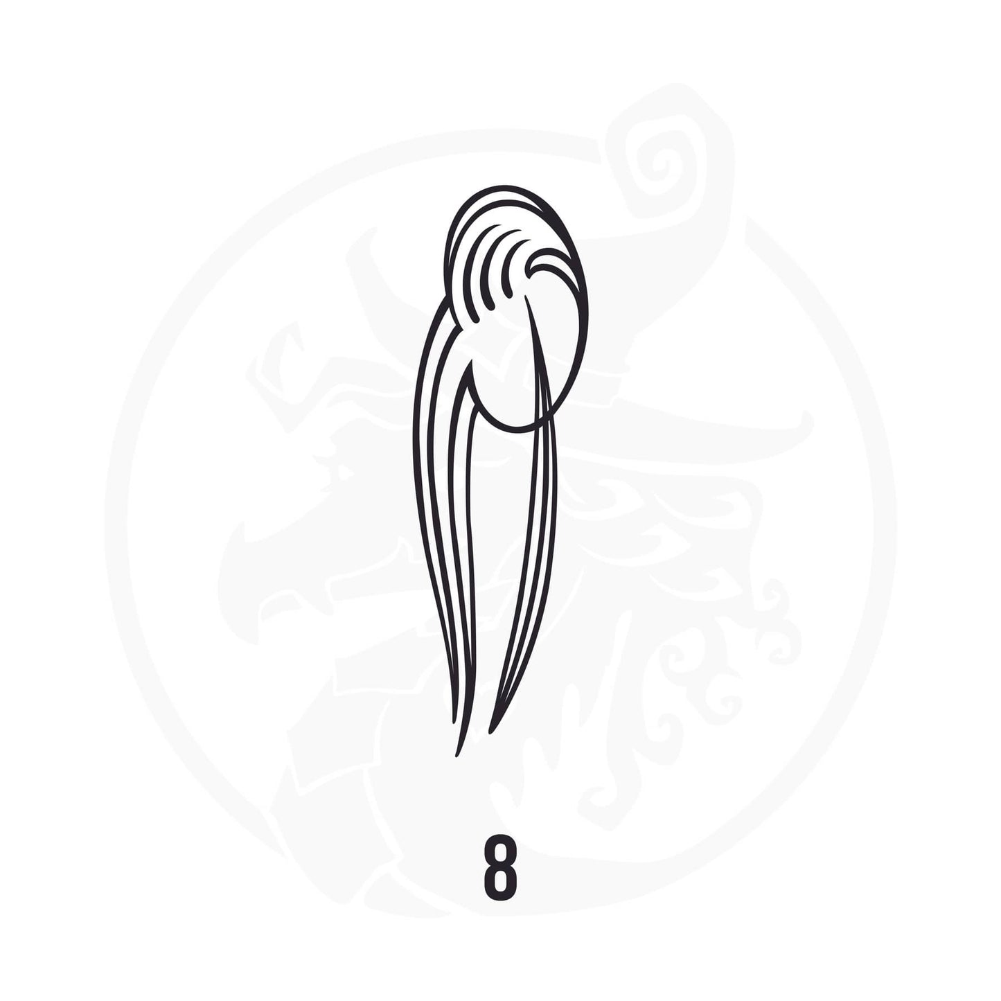 Pinstripe Vinyl Decal Series 114 Style 08, premium high-quality die-cut vinyl decal design #1 for cars, trucks, motorcycles, laptops, and more, sticker