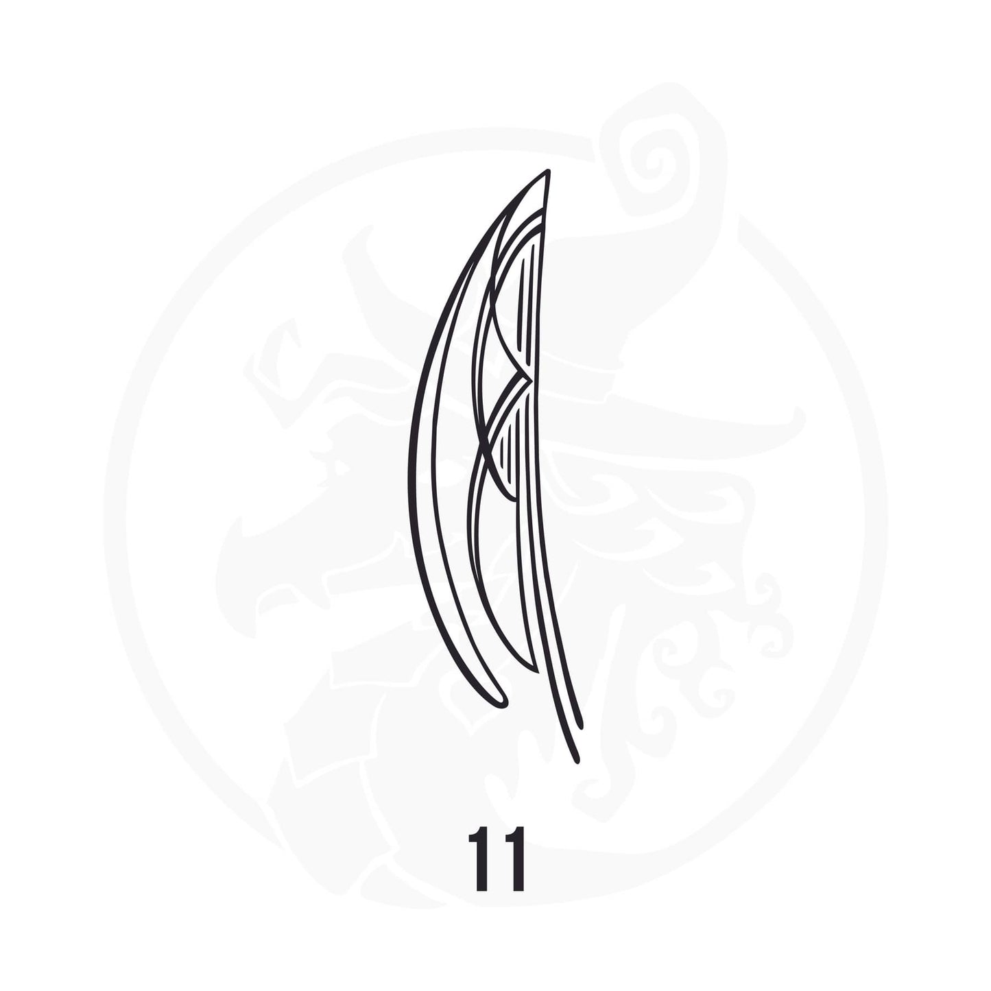 Pinstripe Vinyl Decal Series 114 Style 11, premium high-quality die-cut vinyl decal design #1 for cars, trucks, motorcycles, laptops, and more, sticker