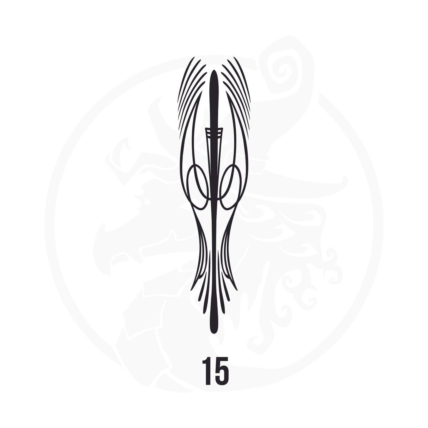 Pinstripe Vinyl Decal Series 114 Style 15, premium high-quality die-cut vinyl decal design #1 for cars, trucks, motorcycles, laptops, and more, sticker