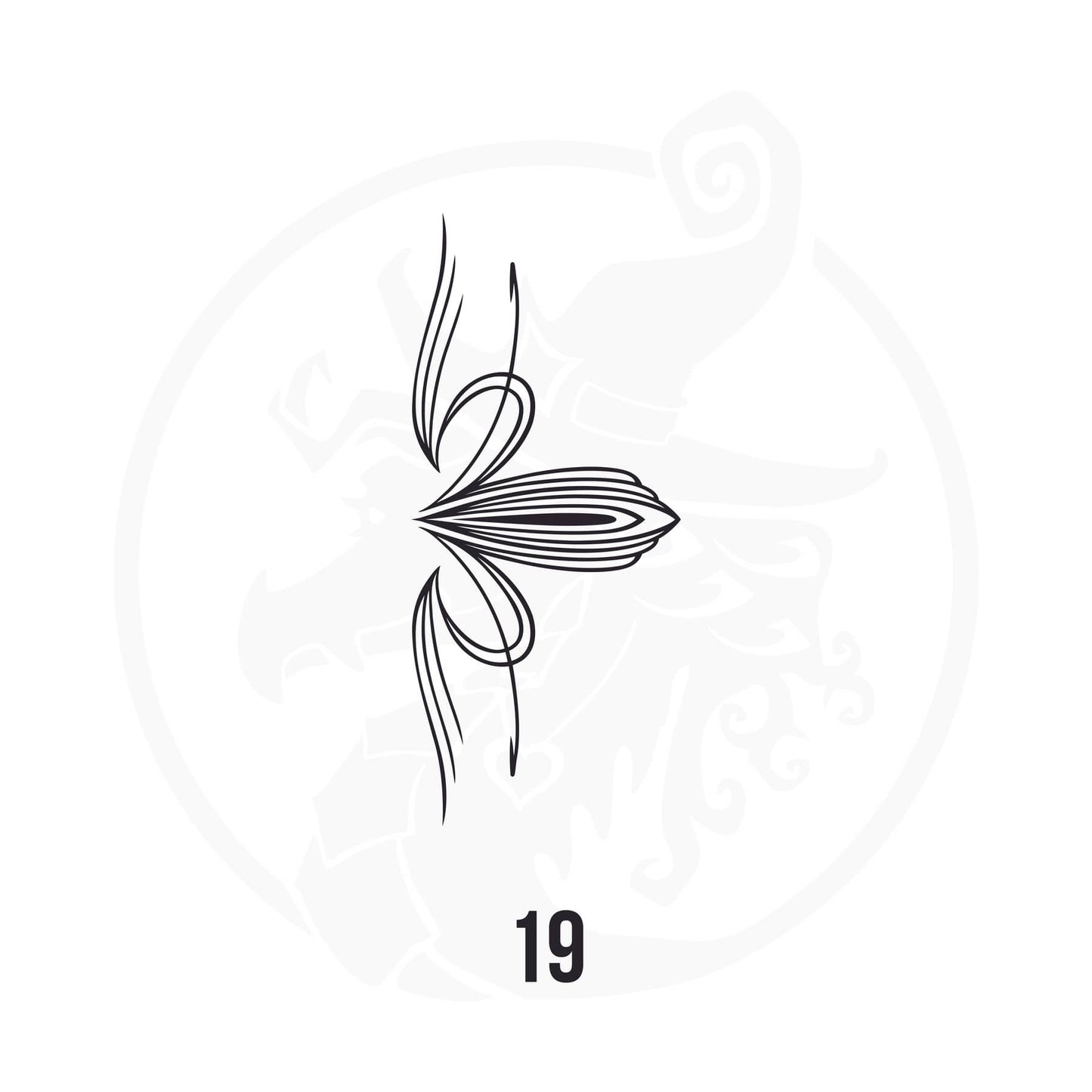 Pinstripe Vinyl Decal Series 114 Style 19, premium high-quality die-cut vinyl decal design #1 for cars, trucks, motorcycles, laptops, and more, sticker