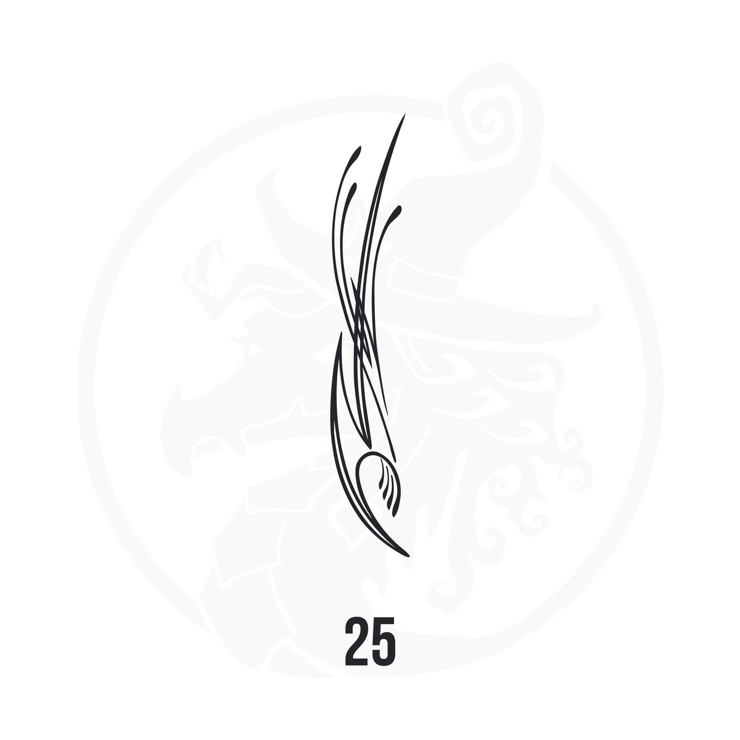 Pinstripe Vinyl Decal Series 114 Style 25, premium high-quality die-cut vinyl decal design #1 for cars, trucks, motorcycles, laptops, and more, sticker