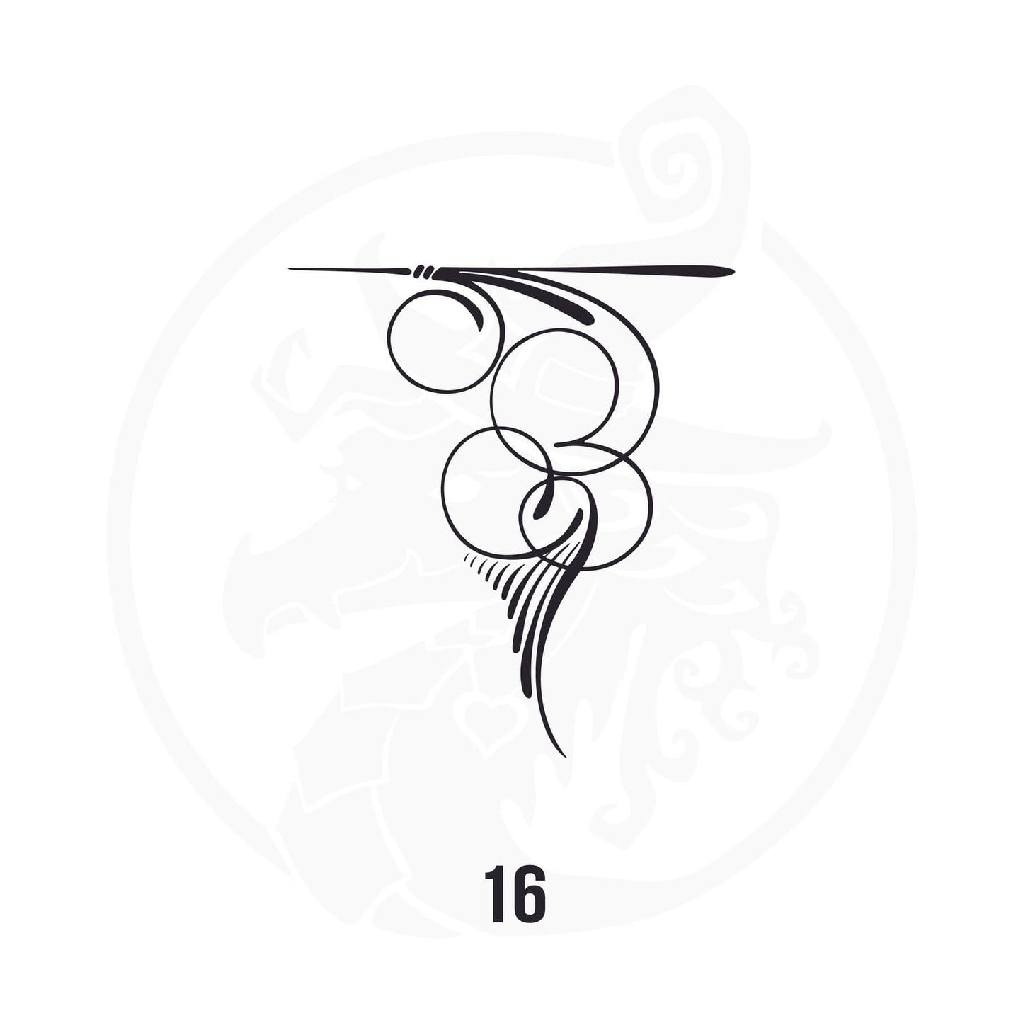 Pinstripe Vinyl Decal Series 116 Style 16, premium high-quality die-cut vinyl decal design #1 for cars, trucks, motorcycles, laptops, and more, sticker