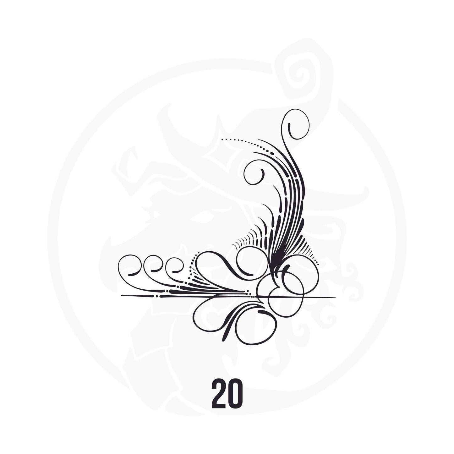 Pinstripe Vinyl Decal Series 116 Style 20, premium high-quality die-cut vinyl decal design #1 for cars, trucks, motorcycles, laptops, and more, sticker