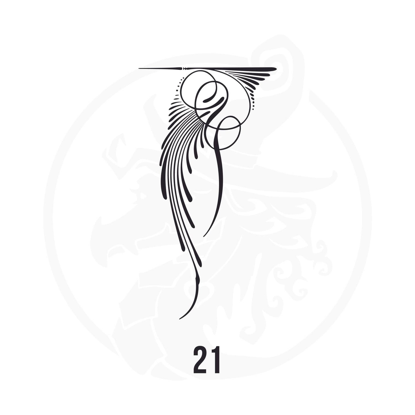 Pinstripe Vinyl Decal Series 116 Style 21, premium high-quality die-cut vinyl decal design #1 for cars, trucks, motorcycles, laptops, and more, sticker