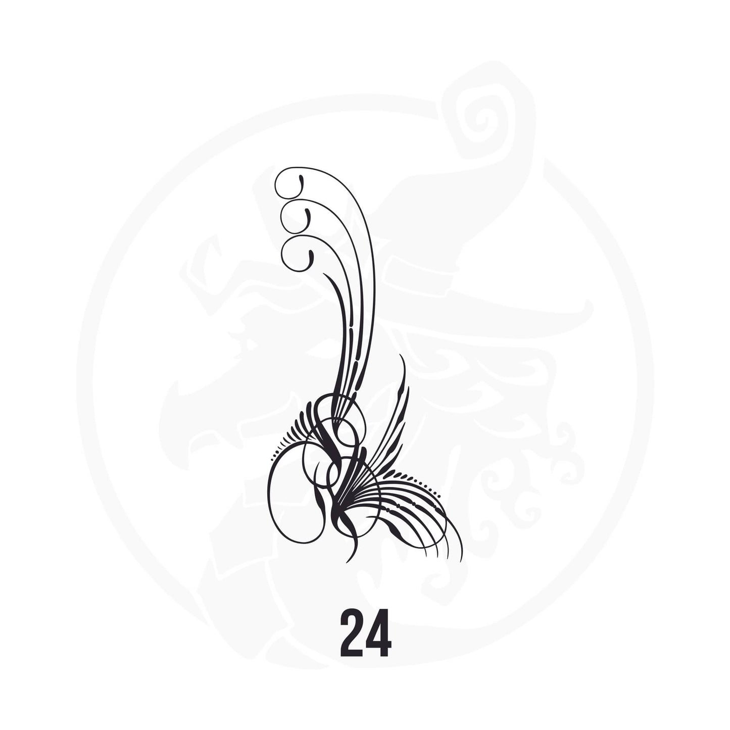 Pinstripe Vinyl Decal Series 116 Style 24, premium high-quality die-cut vinyl decal design #1 for cars, trucks, motorcycles, laptops, and more, sticker