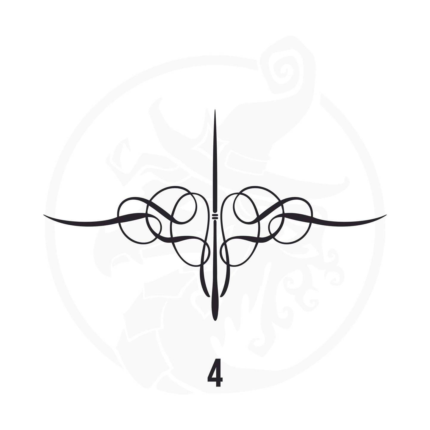 Pinstripe Vinyl Decal Series 118 Style 04, premium high-quality die-cut vinyl decal design #1 for cars, trucks, motorcycles, laptops, and more, sticker