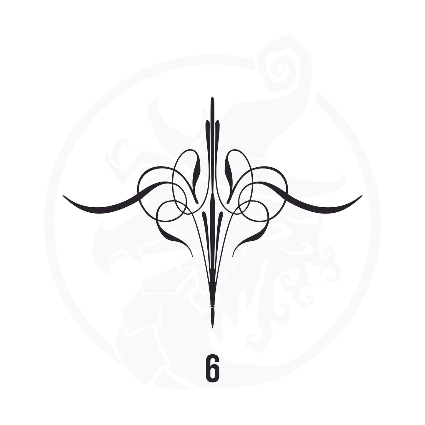 Pinstripe Vinyl Decal Series 118 Style 06, premium high-quality die-cut vinyl decal design #1 for cars, trucks, motorcycles, laptops, and more, sticker