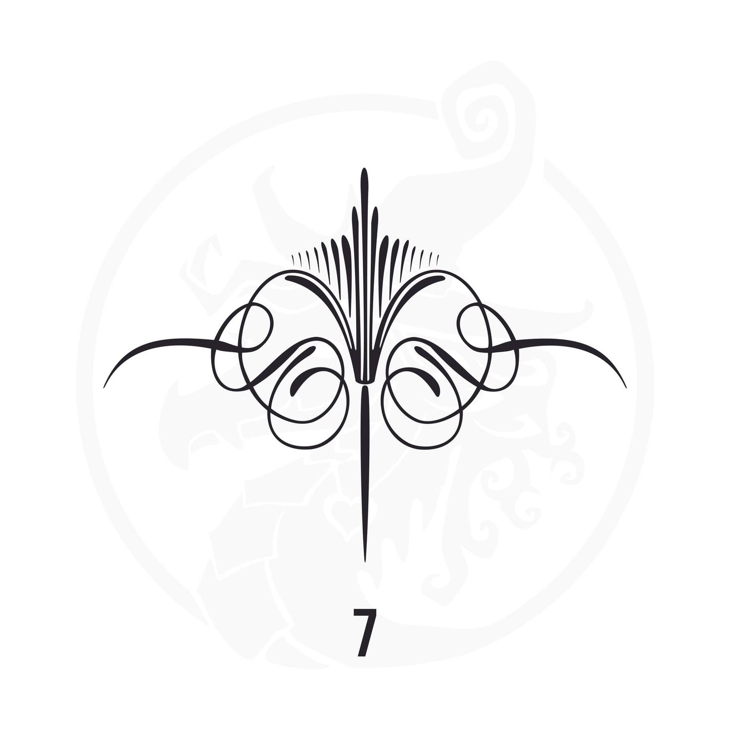 Pinstripe Vinyl Decal Series 118 Style 07, premium high-quality die-cut vinyl decal design #1 for cars, trucks, motorcycles, laptops, and more, sticker