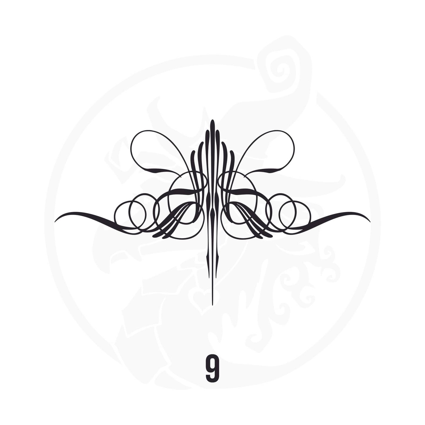 Pinstripe Vinyl Decal Series 118 Style 09, premium high-quality die-cut vinyl decal design #1 for cars, trucks, motorcycles, laptops, and more, sticker