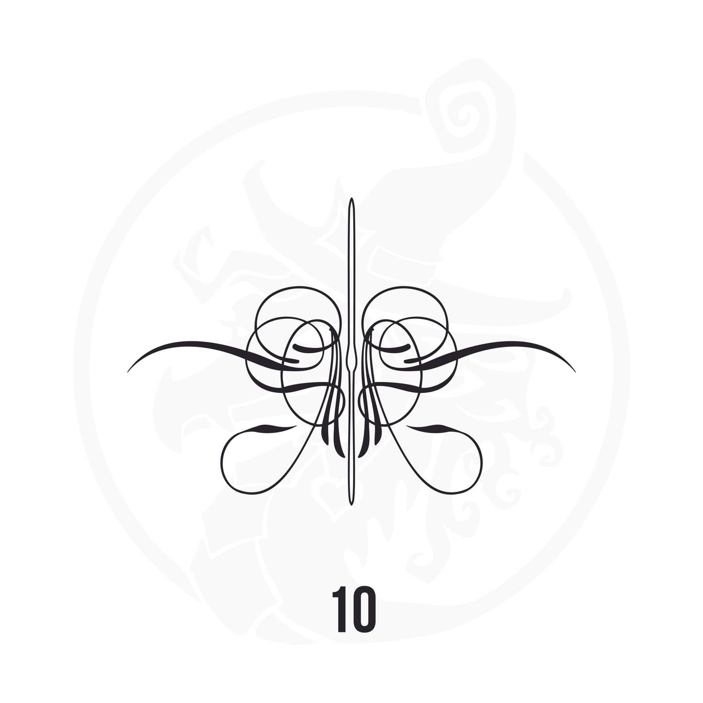 Pinstripe Vinyl Decal Series 118 Style 10, premium high-quality die-cut vinyl decal design #1 for cars, trucks, motorcycles, laptops, and more, sticker