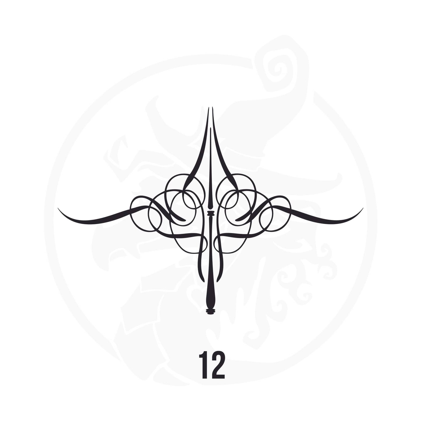 Pinstripe Vinyl Decal Series 118 Style 12, premium high-quality die-cut vinyl decal design #1 for cars, trucks, motorcycles, laptops, and more, sticker
