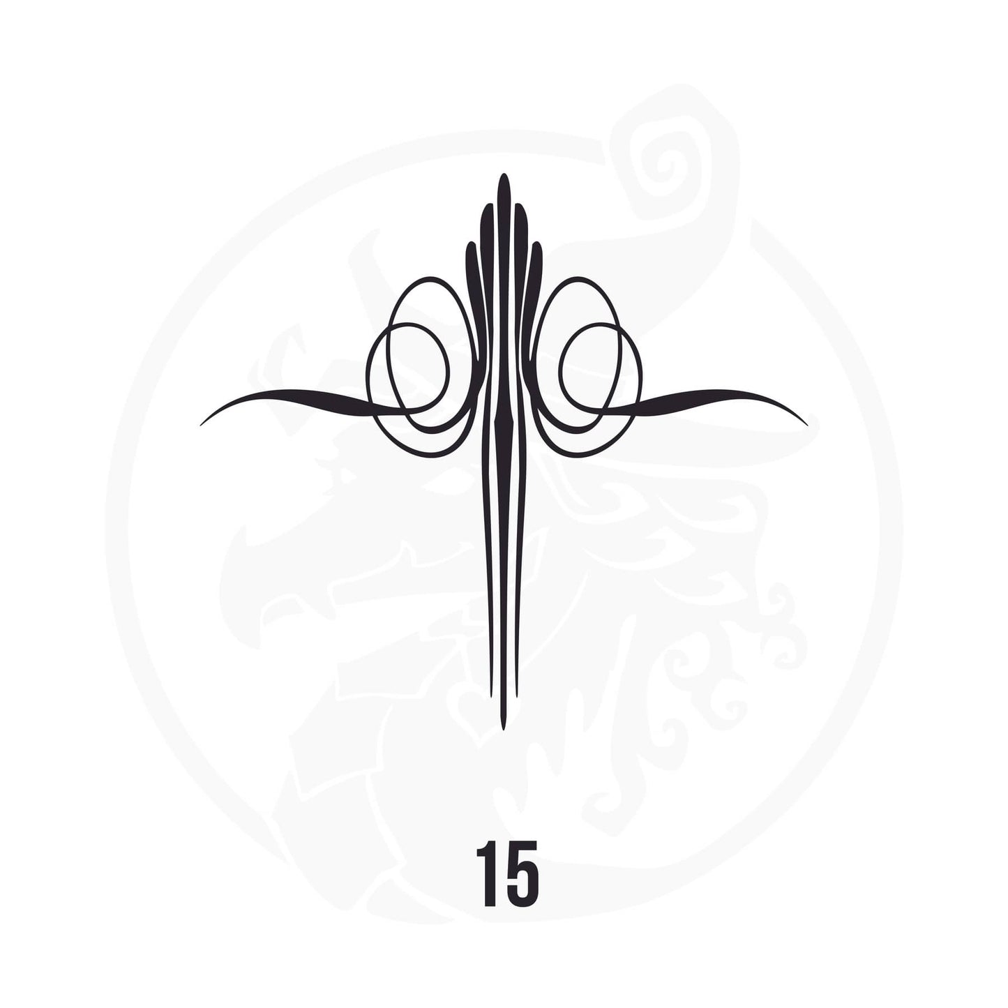 Pinstripe Vinyl Decal Series 118 Style 15, premium high-quality die-cut vinyl decal design #1 for cars, trucks, motorcycles, laptops, and more, sticker